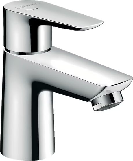 Kromirana enoročna armatura za umivalnik Hansgrohe Talis E s tehnologijo CoolStart