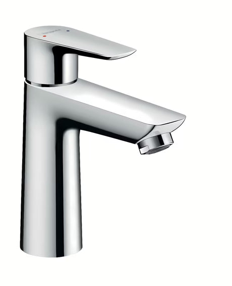 Kromirana umivalniška enoročna armatura hansgrohe Talis E 110 z odtočnim kompletom Push-Open