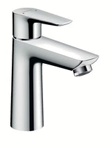 Kromirana umivalniška enoročna armatura Hansgrohe Talis E 110 brez odtoka s tehnologijo AirPower in QuickClean.