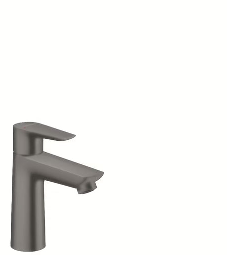 Hansgrohe Talis E enoročna armatura za umivalnik brez odtoka v izvedbi brušen črni krom