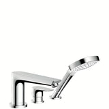 Hansgrohe Talis E kromirana armatura za kad na rob kadi z ročno prho
