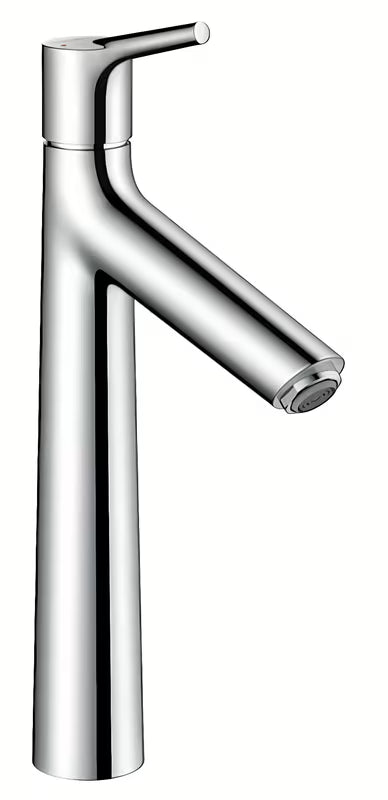 Visoka armatura za Umivalnik Hansgrohe Talis S v krom izvedbi z ročnim upravljanjem in izpustom