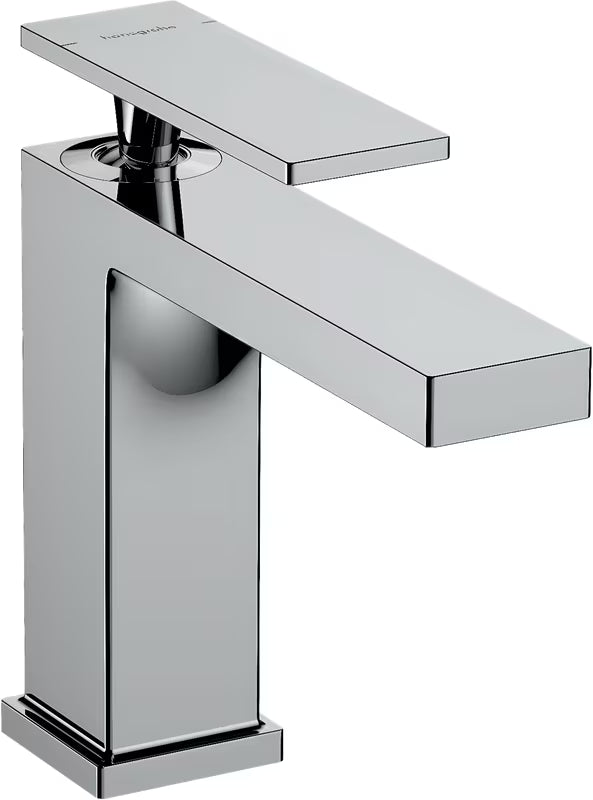 Kromirana enoročna armatura za umivalnik Hansgrohe Tecturis E 110 s tehnologijama EcoSmart+ in AirPower