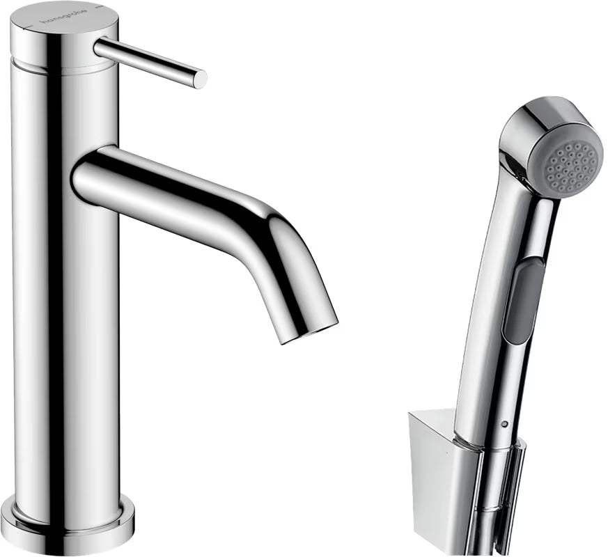 Hansgrohe Tecturis S armatura za umivalnik z bide prho v krom izvedbi