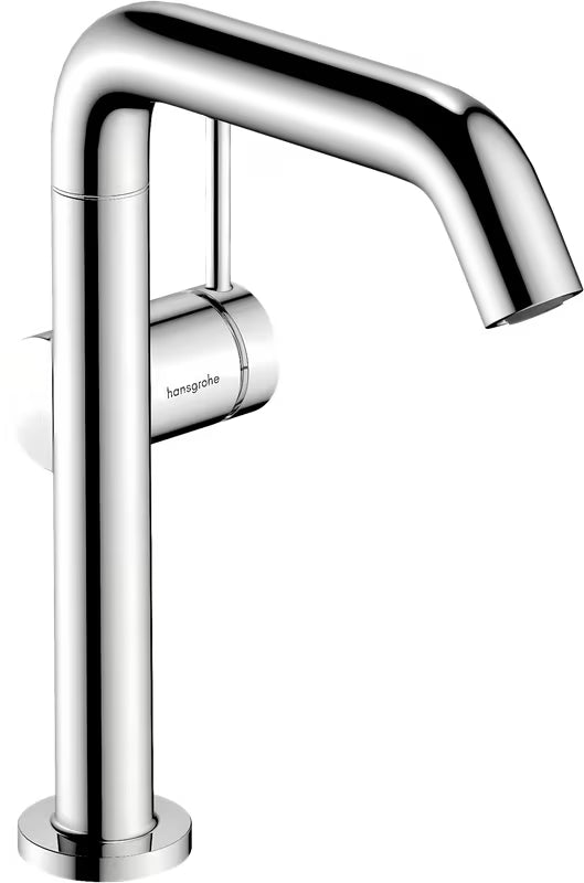 Kromirana enoročna armatura za umivalnik Hansgrohe Tecturis S z vrtljivim izlivom in tehnologijo CoolStart