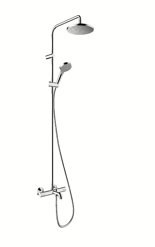 Hansgrohe Vernis Blend tušni sistem s termostatsko armaturo pro za kad v krom izvedbi