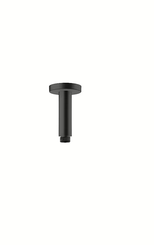 Hansgrohe Vernis Blend stropni držalo za nadglavno prho 100 mm v mat črni barvi z okroglo rozeto
