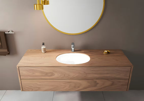 Kromirana enoročna armatura za umivalnik Hansgrohe Vernis Blend 100 z odtokom in potezno palico.