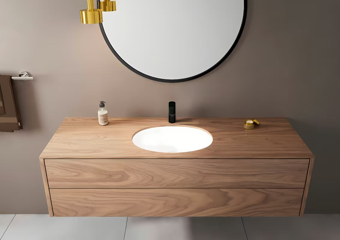 Mat črna armatura za umivalnik hansgrohe Vernis Blend 100 z ročico in odtočnim ventilom s potezno palico.