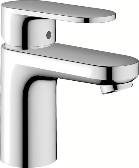 Kromirana umivalniška enoročna armatura hansgrohe Vernis Blend 70 s ComfortZone 70 ter tehnologijama EcoSmart in AirPower.
