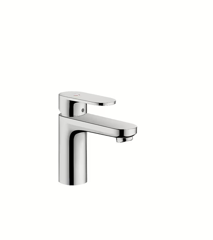 Kromirana enoročna armatura za umivalnik hansgrohe Vernis Blend z odtokom in varčno funkcijo CoolStart