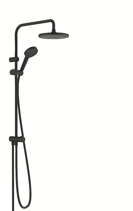 Hansgrohe Vernis Blend tušni sistem EcoSmart u mat crnoj boji s nadglavnim i ručnim tušem