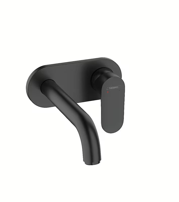 Hansgrohe Vernis Blend podometna armatura za umivalnik u mat crnoj boji za zidnu montažu