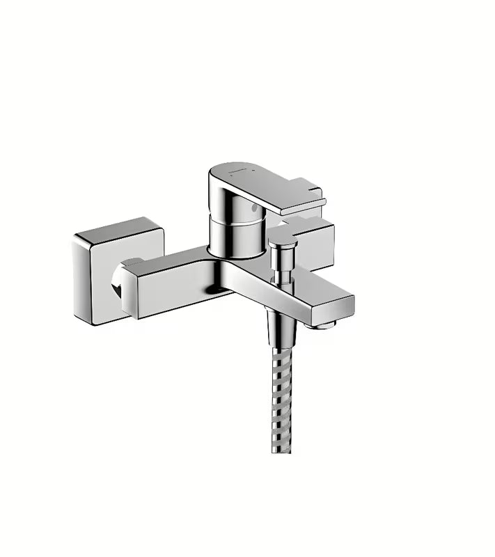 Stenska enoročna armatura za kad Hansgrohe Vernis Shape v krom izvedbi