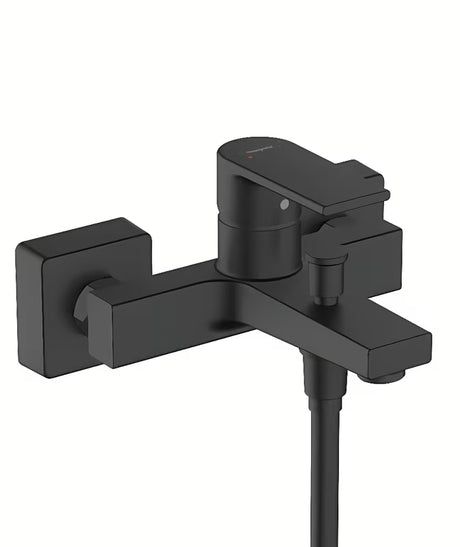 Hansgrohe Vernis Shape stenska kadna enoročna armatura v mat črni izvedbi
