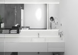 Kromirana umivalniška enoročna armatura Hansgrohe Vernis Shape 100 z odtokom in dvižnim drogom
