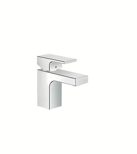 Kromirana enoročna armatura za umivalnik Hansgrohe Vernis Shape s tehnologijama EcoSmart in AirPower