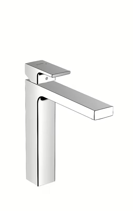 Visoka enoročna armatura za umivalnik hansgrohe Vernis Shape 190 v krom izvedbi