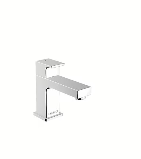 Kromiran ventil za umivalnik hansgrohe Vernis Shape pro za hladno vodo z EcoSmart in AirPower