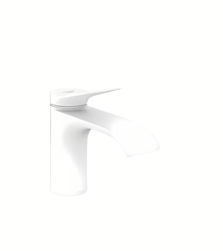 Hansgrohe Vivenis ventil za umivalnik v mat beli pro za hladno vodo s širokim tokom WaterfallStream