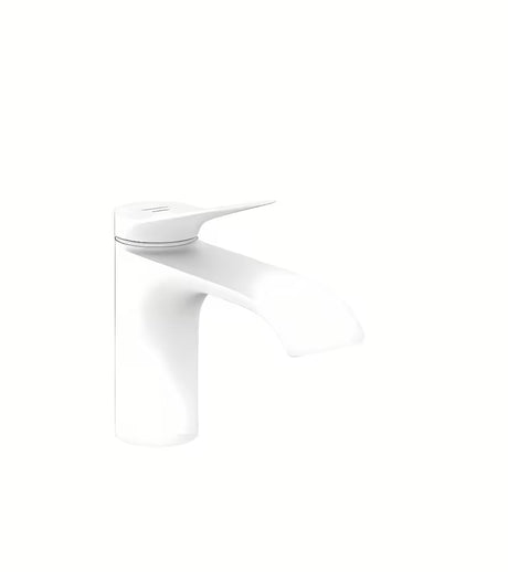 Hansgrohe Vivenis ventil za umivalnik v mat beli pro za hladno vodo s širokim tokom WaterfallStream