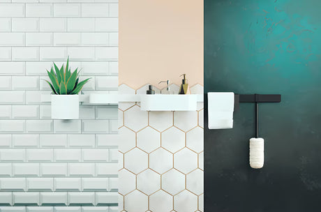Hansgrohe wallstoris ozek kavelj za brisače v mat črni barvi