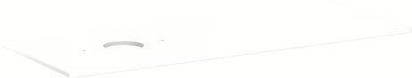 Hansgrohe Xelu Q pult za umivalnik 136 x 55 x 1,6 cm v visokosijajni beli z izrezom levo