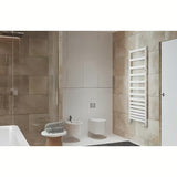 Kombiniran radiator Hopa Belti Trick 157,3x50 cm v beli sijaj barvi pro kopalnico