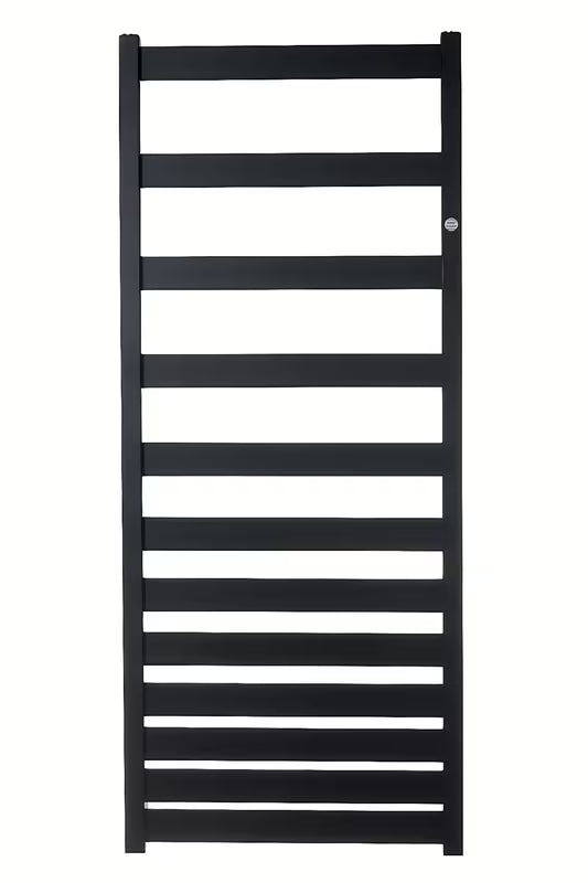 Kombiniran kopalniški radiator Hopa Belti 60x120,3 cm v črni mat barvi