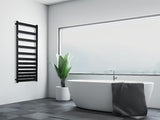 Kombiniran kopalniški radiator Hopa Belti 60x120,3 cm v črni mat barvi