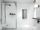 Kombiniran kopalniški radiator Hopa Darvel 60x173 cm v črni mat barvi.