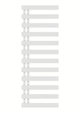 Kombiniran kopalniški radiator Hopa Edinburgh 138x50 cm v beli sijajni barvi z rebrastim dizajnom