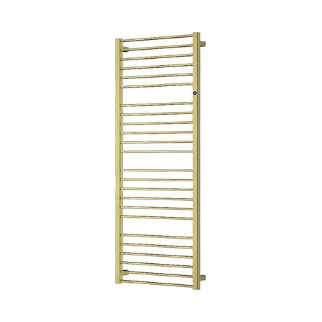 Kombiniran kopalniški radiator Hopa Piko 72,9x43 cm v barvi gold z rebrastim dizajnom