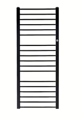 Hopa Piko kombiniran kopalniški radiator 112,9x63 cm v črni mat barvi