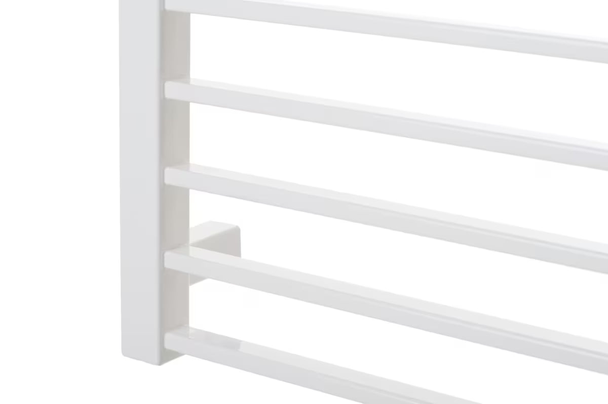 Kombiniran kopalniški radiator Hopa Piko 63x112,9 cm v beli sijaj barvi z rebrastim dizajnom