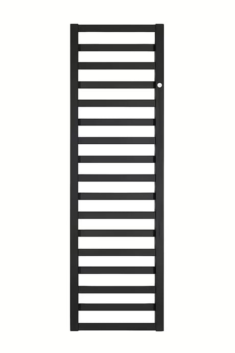Kombiniran radiator Hopa Poppy 67x40 cm v črni mat barvi za kopalnico.