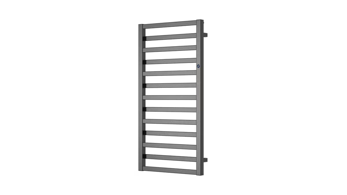 Antracitni kombiniran radiator Hopa Poppy 60x163 cm za kopalnico