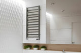 Antracitni kombiniran radiator Hopa Poppy 60x163 cm za kopalnico