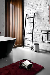 Električni sušilnik za brisače Hopa Primavera 160x50 cm u crnoj mat boji s okruglim profilima