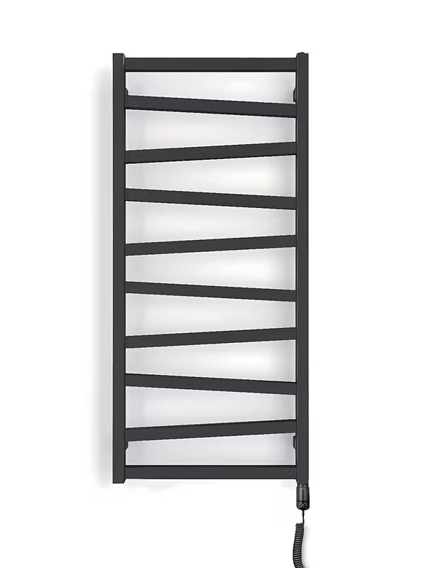 Električni radiator House Level Zet 50x1341,4 cm v mat črni izvedbi