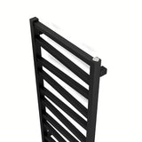 Električni radiator House Level Zet 50x1341,4 cm v mat črni izvedbi