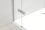 Kvadratna tuš kabina Hüppe Strike New 90 cm s prozirnim staklom i kromiranim profilima