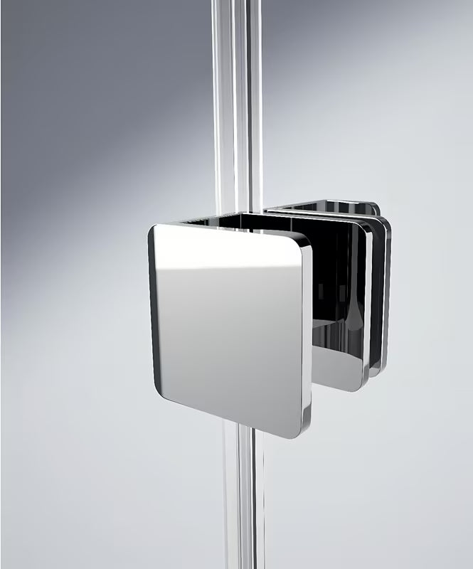 Tuš stena Walk-In Hüppe Xtensa pure 140 cm u sjajnom kromu s prozirnim staklom i kliznim sustavom.