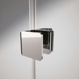 Tuš stena Walk-In Hüppe Xtensa pure 120 cm u sjajnom kromu s prozirnim staklom bez dekora.