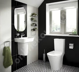 Bijeli keramički umivalnik Ideal Standard Connect Air 40x35 cm s četvrtastim minimalističkim dizajnom