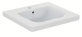 Viseče keramični umivalnik Ideal Standard Connect Freedom 60x55,5 cm v beli barvi z odprtino pro za armaturo na sredini.