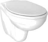 Beli viseča WC školjka Ideal Standard Eurovit z globokim izpiranjem in tehnologijo BoxRim