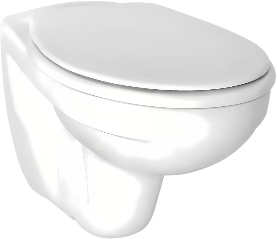 Beli viseča WC školjka Ideal Standard Eurovit z globokim izpiranjem in tehnologijo BoxRim