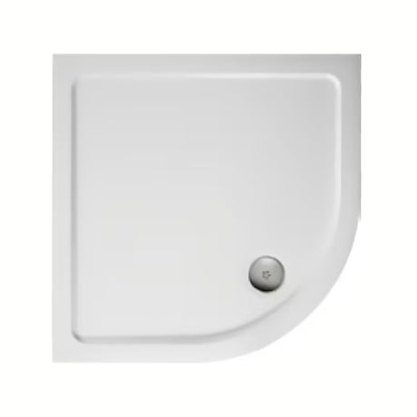 Bela polkrožna tuš kad Ideal Standard iz litega marmorja 91x91 cm