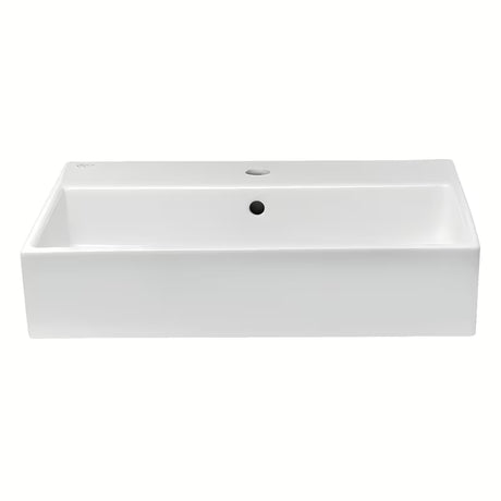 Keramični viseči umivalnik Ideal Standard Strada 70 x 42 cm v beli barvi z odprtino pro za armaturo na sredini.